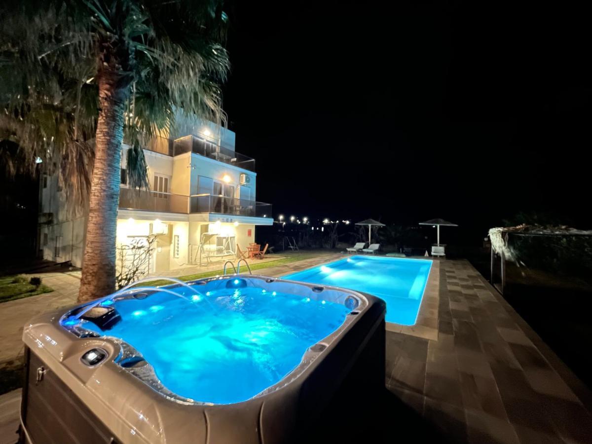 Martimi Apartments - 200M From Drapanias Beach - Pool - Hot Tub - Sauna - Bbq Kíssamos Buitenkant foto