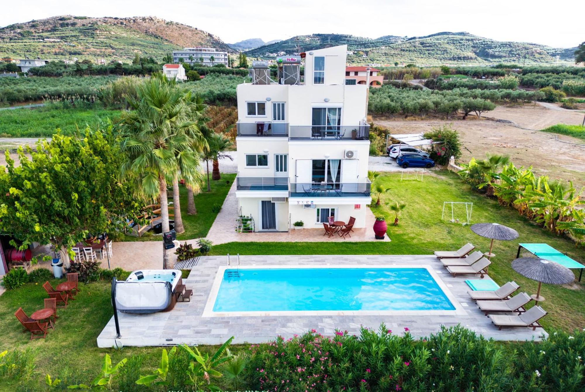 Martimi Apartments - 200M From Drapanias Beach - Pool - Hot Tub - Sauna - Bbq Kíssamos Buitenkant foto